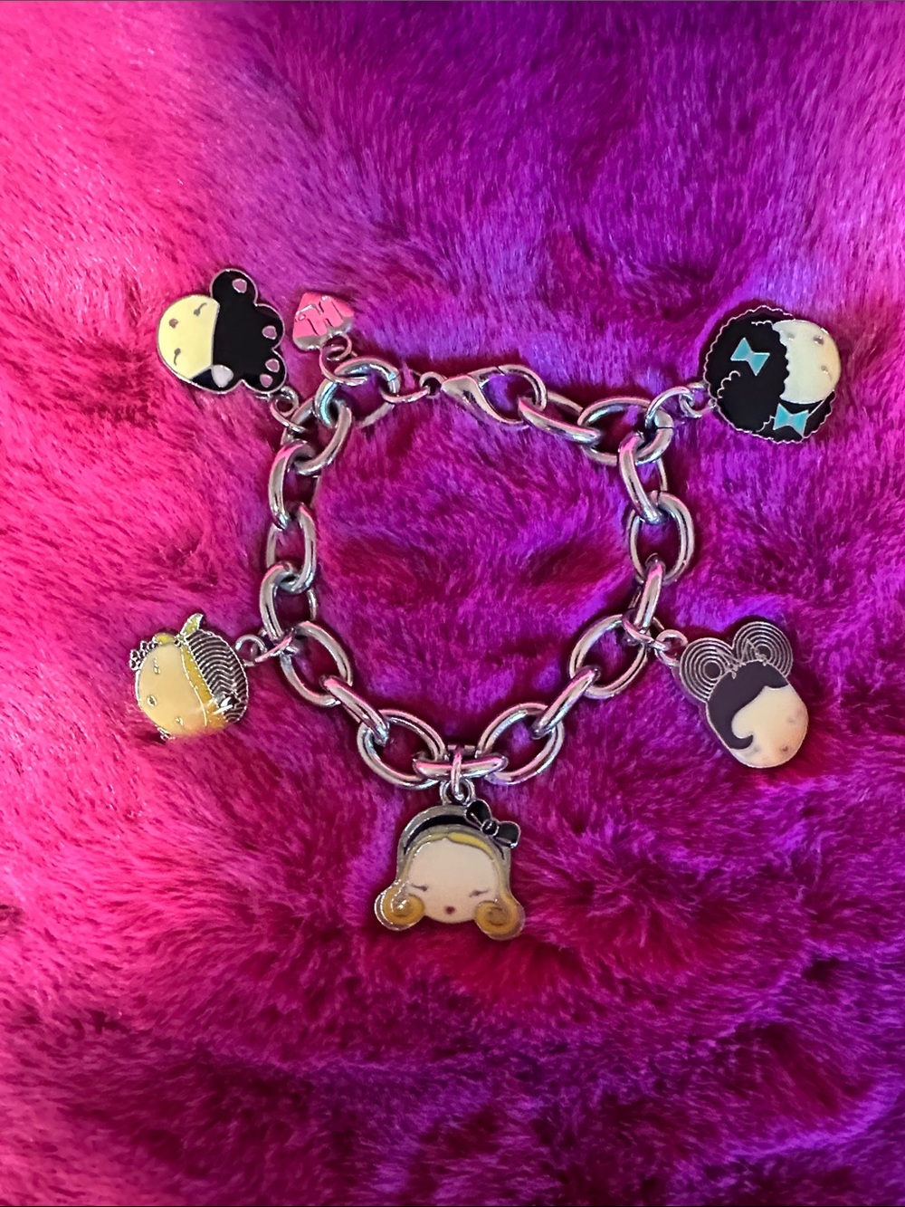 Harajuku Lovers Silver-Tone Charm Bracelet